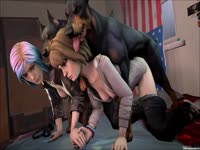 Beastiality cartoon compilation of sluts having sex with animals
